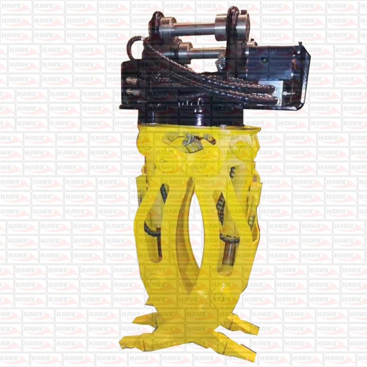 Rotating Hydraulic Steel Grapple For Digger