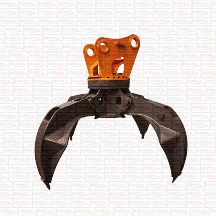 Scrap Grabbing Orange Peel Grapple